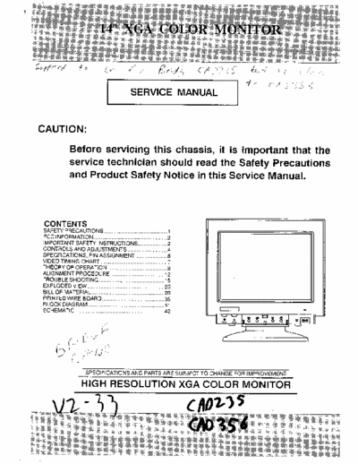 Bridge CAD 256 Service manual